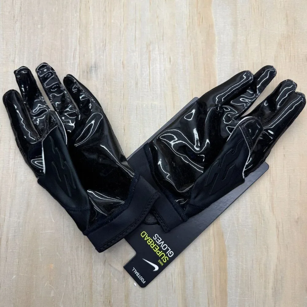 NEW Jordan Superbad 6.0 Football Gloves Black NFL Logo Sz XL DX4476-091
